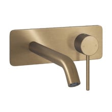 Avalon Fluted Acrylic Bath & Antique Brass Wall Mixer Package